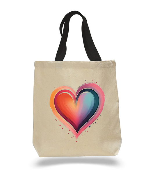 Colorful Heart Tote Bag